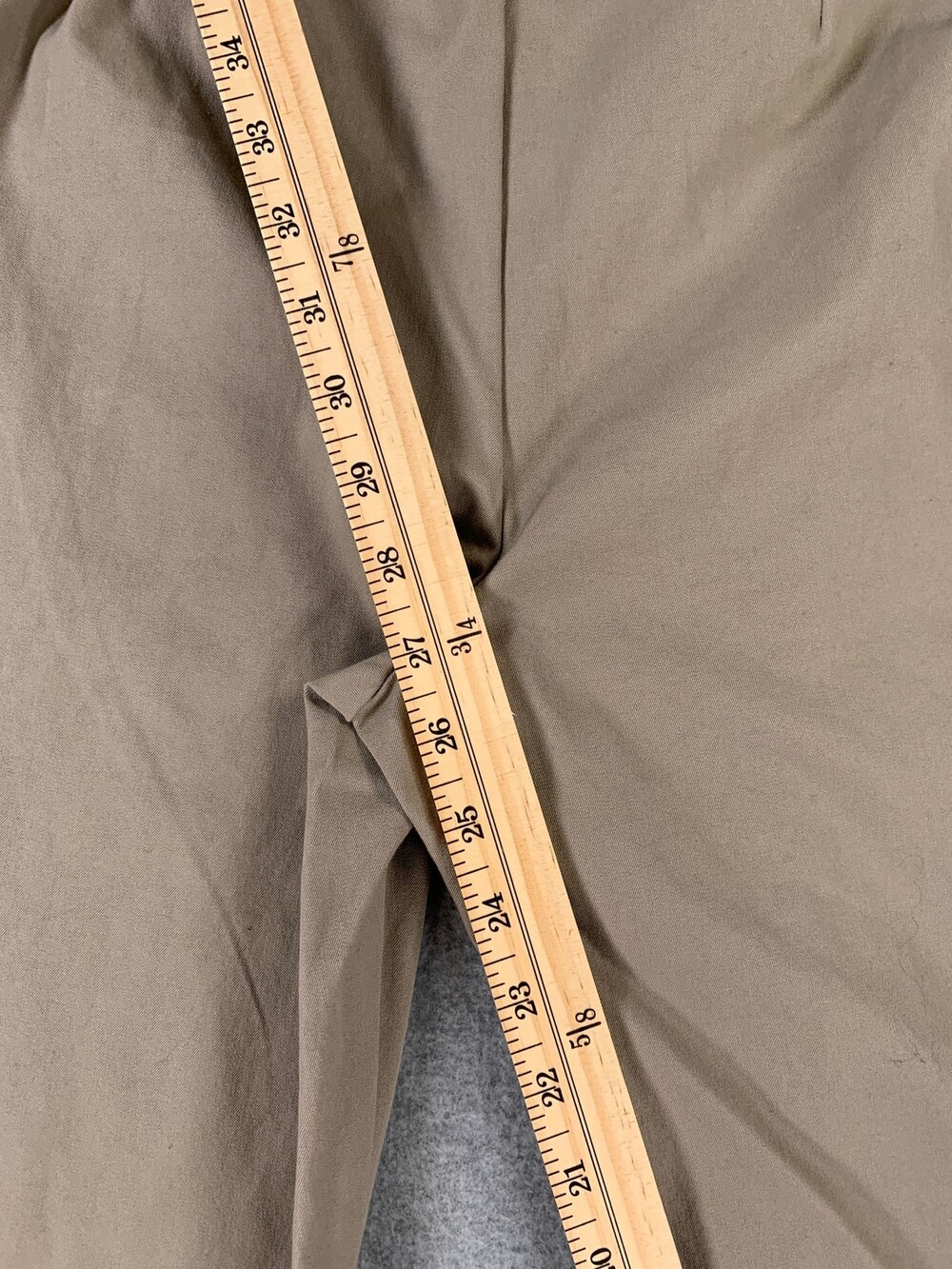 Eileen Fisher Straight-Leg Trouser Elastic Waist Taupe Women's Size Small - Picture 6 of 8